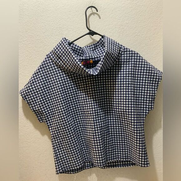 Isle by Melis Kozan blue White ‎ top Size Small - Picture 1 of 9